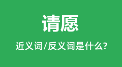 请愿的近义词和反义词是什么_请愿是什么意思?
