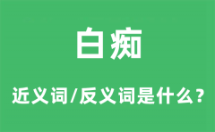 白痴的近义词和反义词是什么_白痴是什么意思?