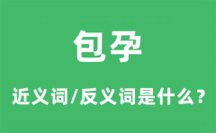包孕的近义词和反义词是什么_包孕是什么意思?
