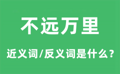 不远万里的近义词和反义词是什么_不远万里是什么意思?