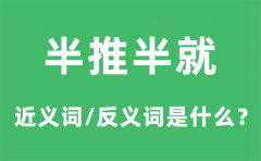 半推半就的近义词和反义词是什么_半推半就是什么意思?