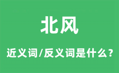北风的近义词和反义词是什么_北风是什么意思?