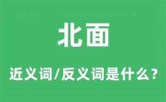 北面的近义词和反义词是什么_北面是什么意思?