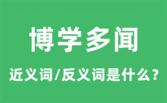 博学多闻的近义词和反义词是什么_博学多闻是什么意思?