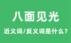 八面见光的近义词和反义词是什么_八面见光是什么意思?