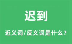 迟到的近义词和反义词是什么_迟到是什么意思?