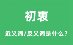 初衷的近义词和反义词是什么_初衷是什么意思?