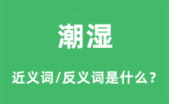 潮湿的近义词和反义词是什么_潮湿是什么意思?