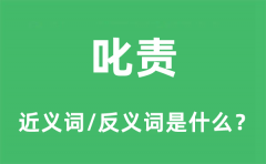 叱责的近义词和反义词是什么_叱责是什么意思?
