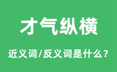 <b>才气纵横的近义词和反义词是什么_才气纵横是什么意思?</b>