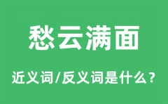愁云满面的近义词和反义词是什么_愁云满面是什么意思?