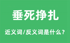 垂死挣扎的近义词和反义词是什么_垂死挣扎是什么意思?