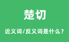 楚切的近义词和反义词是什么_楚切是什么意思?