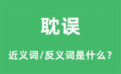 耽误的近义词和反义词是什么_耽误是什么意思?
