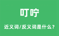 叮咛的近义词和反义词是什么_叮咛是什么意思?