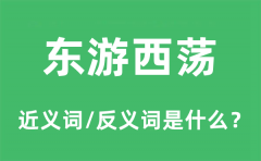东游西荡的近义词和反义词是什么_东游西荡是什么意思?