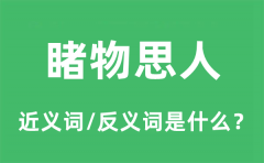 睹物思人的近义词和反义词是什么_睹物思人是什么意思?