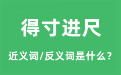 得寸进尺的近义词和反义词是什么_得寸进尺是什么意思?