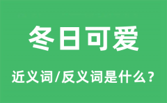冬日可爱的近义词和反义词是什么_冬日可爱是什么意思?