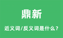 鼎新的近义词和反义词是什么_鼎新是什么意思?