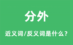 分外的近义词和反义词是什么_分外是什么意思?