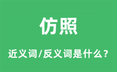 仿照的近义词和反义词是什么_仿照是什么意思?