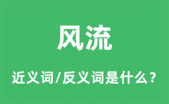 风流的近义词和反义词是什么_风流是什么意思?