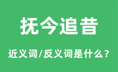 抚今追昔的近义词和反义词是什么_抚今追昔是什么意思?