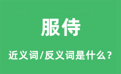 服侍的近义词和反义词是什么_服侍是什么意思?
