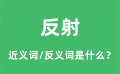 <b>反射的近义词和反义词是什么_反射是什么意思?</b>
