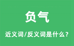 <b>负气的近义词和反义词是什么_负气是什么意思?</b>