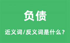 负债的近义词和反义词是什么_负债是什么意思?