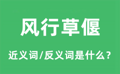 风行草偃的近义词和反义词是什么_风行草偃是什么意思?