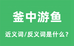 釜中游鱼的近义词和反义词是什么_釜中游鱼是什么意思?