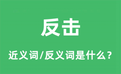 反击的近义词和反义词是什么_反击是什么意思?