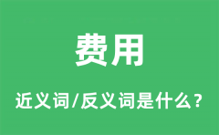 费用的近义词和反义词是什么_费用是什么意思?