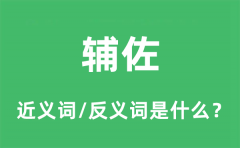 辅佐的近义词和反义词是什么_辅佐是什么意思?