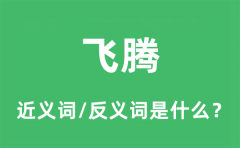 飞腾的近义词和反义词是什么_飞腾是什么意思?