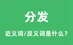 分发的近义词和反义词是什么_分发是什么意思?