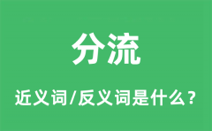 分流的近义词和反义词是什么_分流是什么意思?