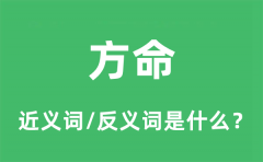 方命的近义词和反义词是什么_方命是什么意思?