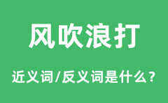 风吹浪打的近义词和反义词是什么_风吹浪打是什么意思?