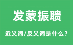 发蒙振聩的近义词和反义词是什么_发蒙振聩是什么意思?