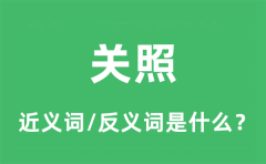 关照的近义词和反义词是什么_关照是什么意思?
