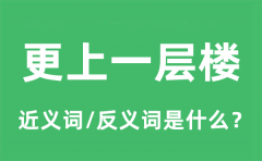 更上一层楼的近义词和反义词是什么_更上一层楼是什么意思?