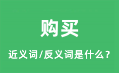 购买的近义词和反义词是什么_购买是什么意思?