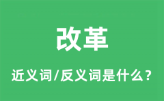 改革的近义词和反义词是什么_改革是什么意思?