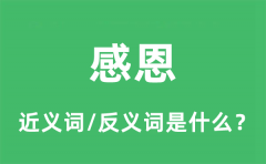 感恩的近义词和反义词是什么_感恩是什么意思?