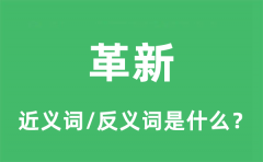 革新的近义词和反义词是什么_革新是什么意思?