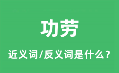 功劳的近义词和反义词是什么_功劳是什么意思?